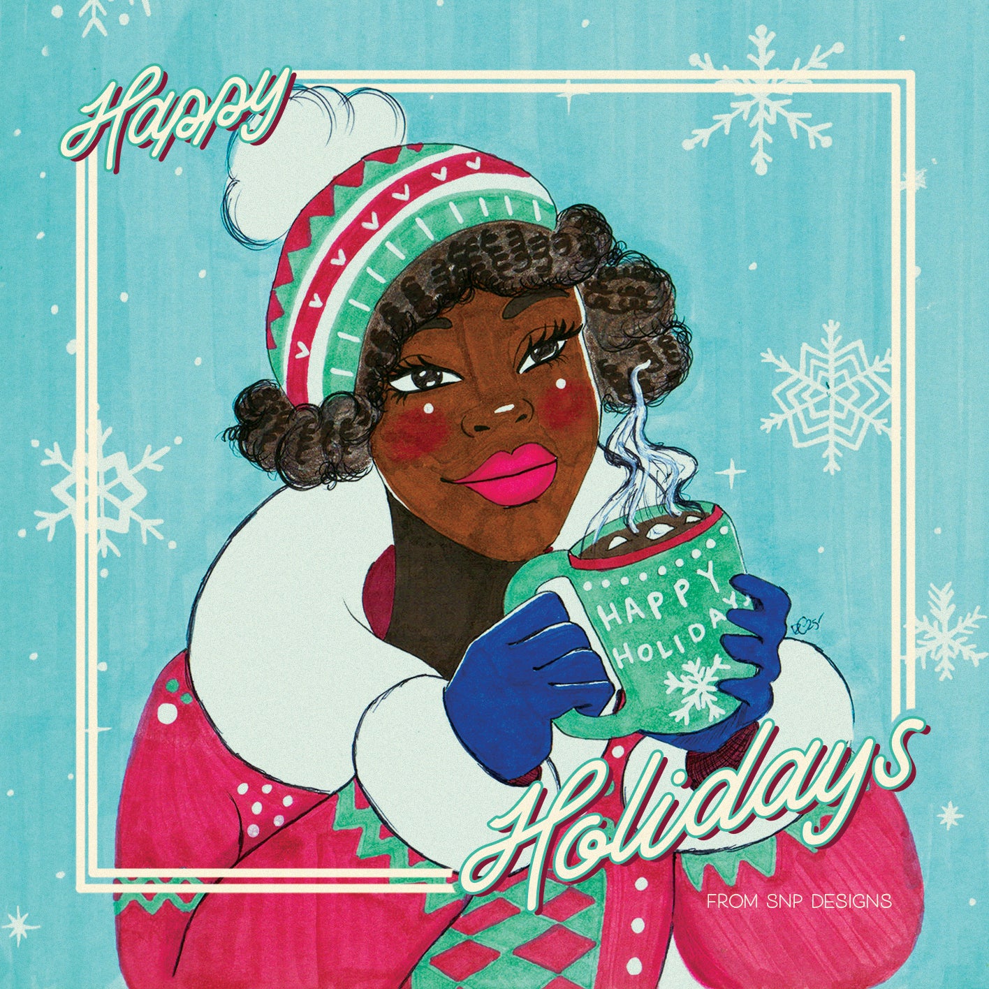 Happy Holidays Mini Card