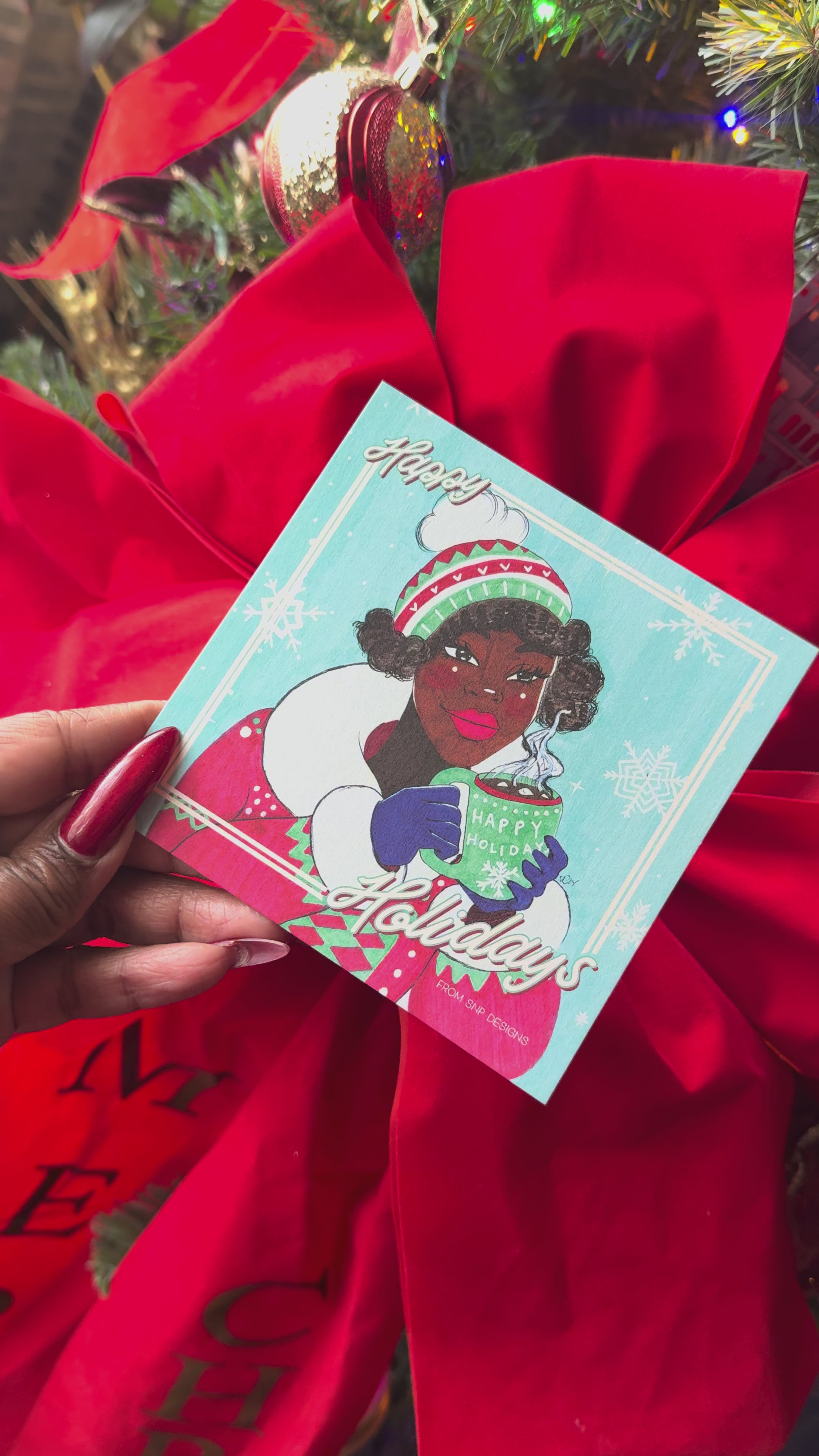 Happy Holidays Mini Card